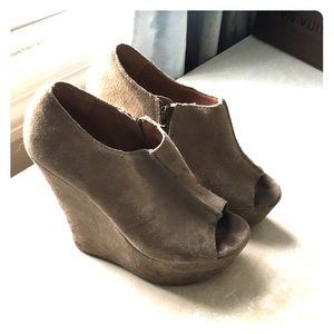 Steve Madden Open Toed Bootie Wedge